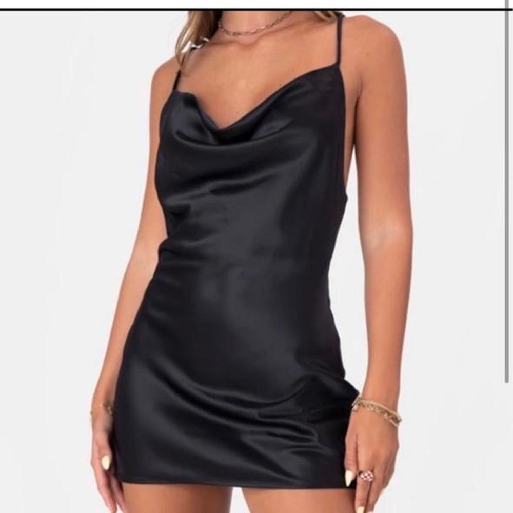 Black adika slip dress